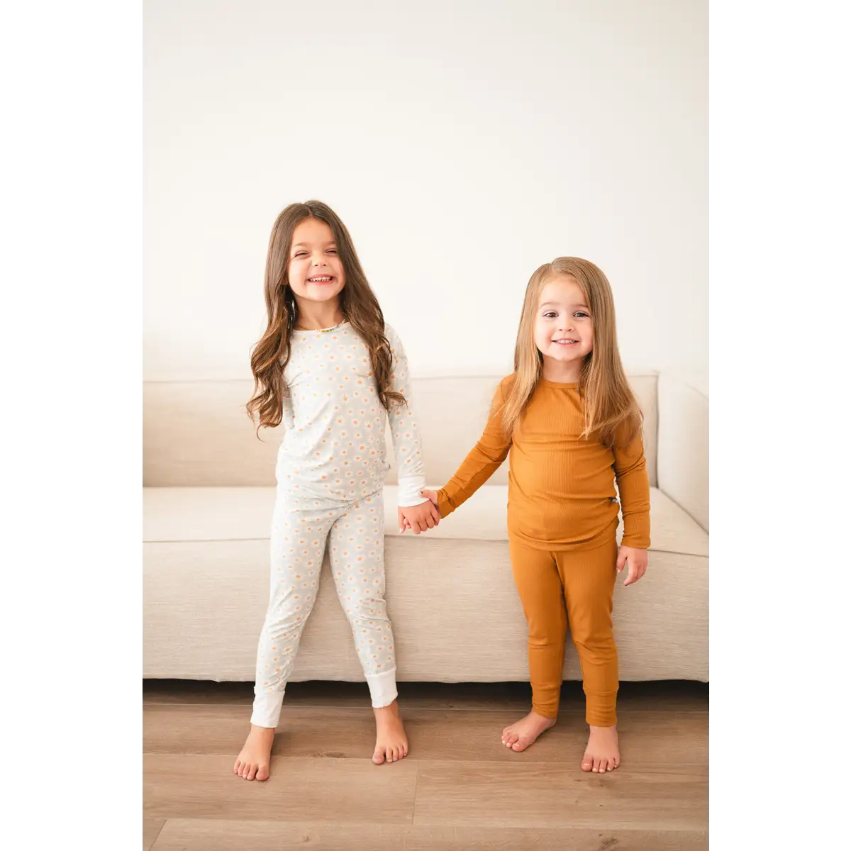 Two-Piece Pajama Set - Blue Daisy - Harp Angel Boutique