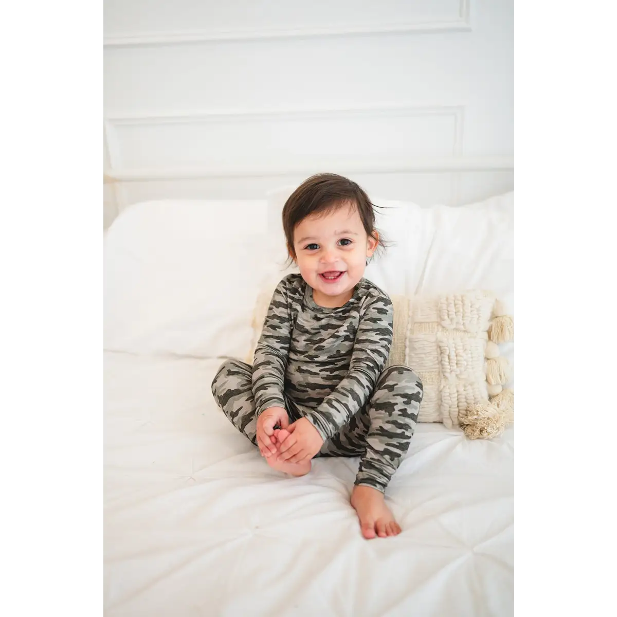 Two-Piece Pajama Set - Camo - Harp Angel Boutique