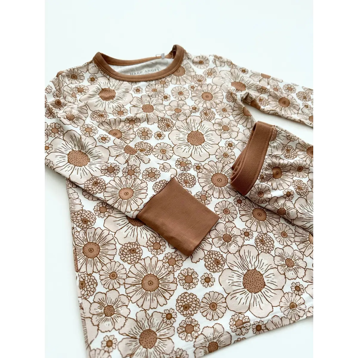 Two-Piece Pajama Set - Flower Garden - Harp Angel Boutique