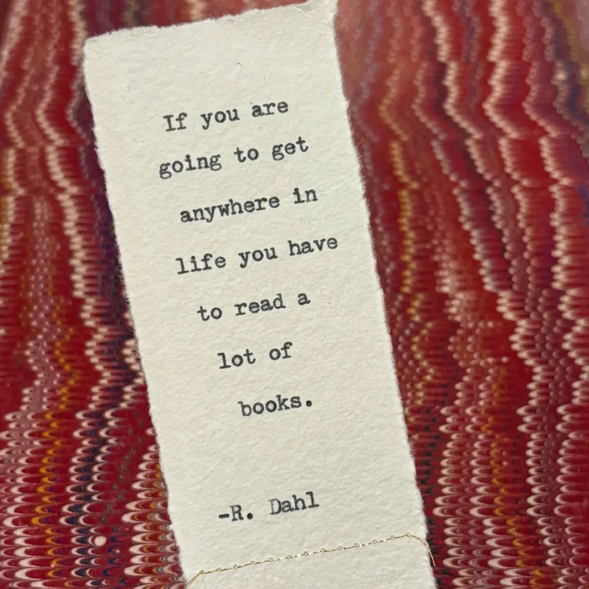 Typewriter Quote Bookmark - Jubilee Flea