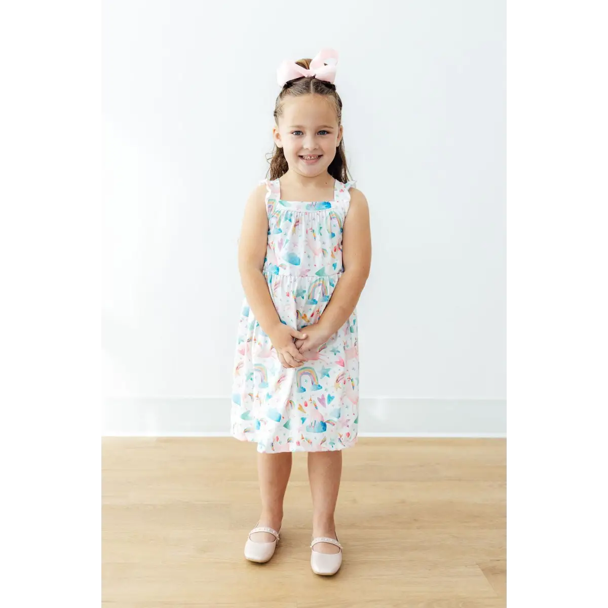 Ruffle Cross Back Dress - Unicorn Kisses - Mila & Rose ®