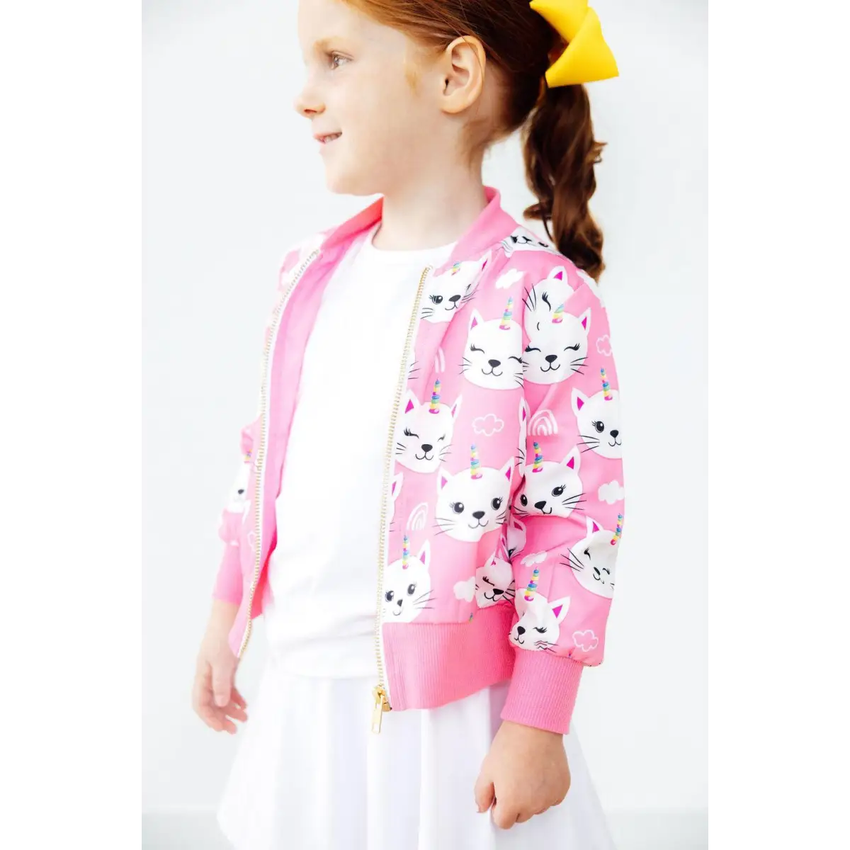 Unicorn Kitties Satin Jacket - Mila & Rose ®