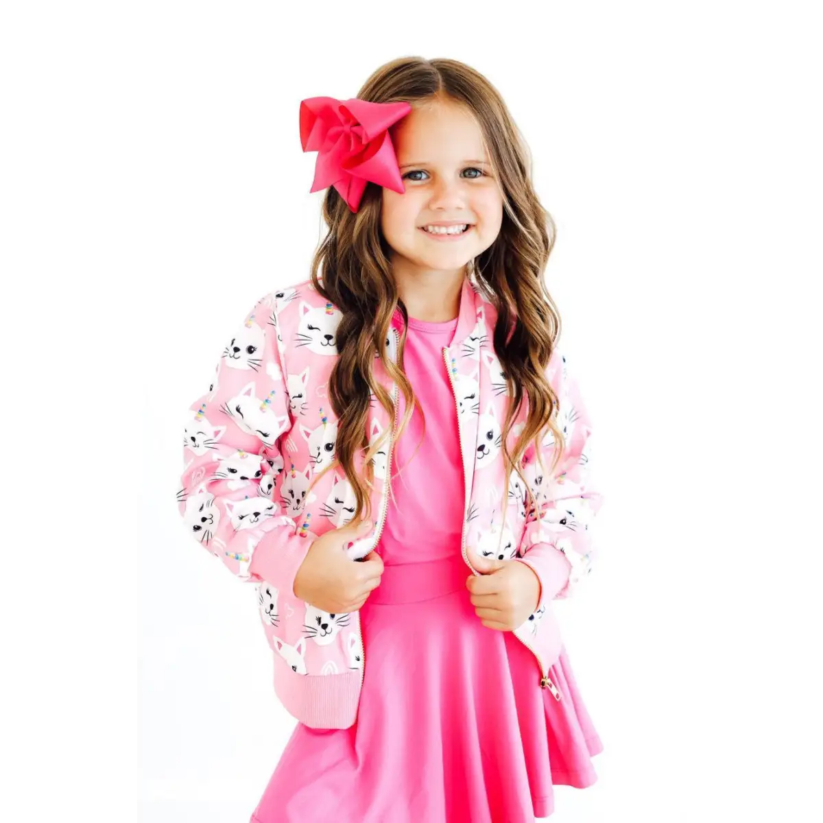 Unicorn Kitties Satin Jacket - Mila & Rose ®