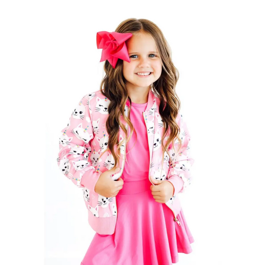 Unicorn Kitties Satin Jacket - Mila & Rose ®