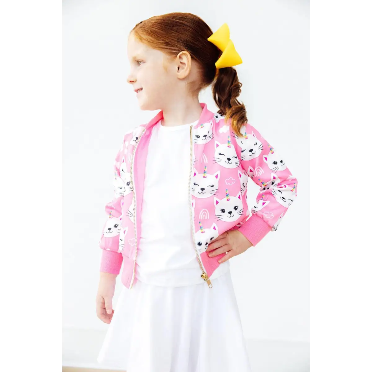 Unicorn Kitties Satin Jacket - Mila & Rose ®