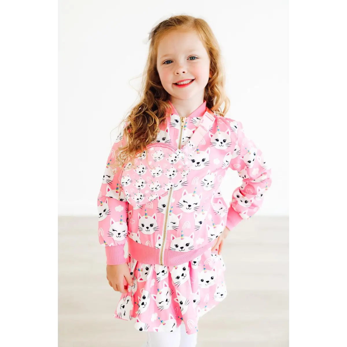 Unicorn Kitties Satin Jacket - Mila & Rose ®