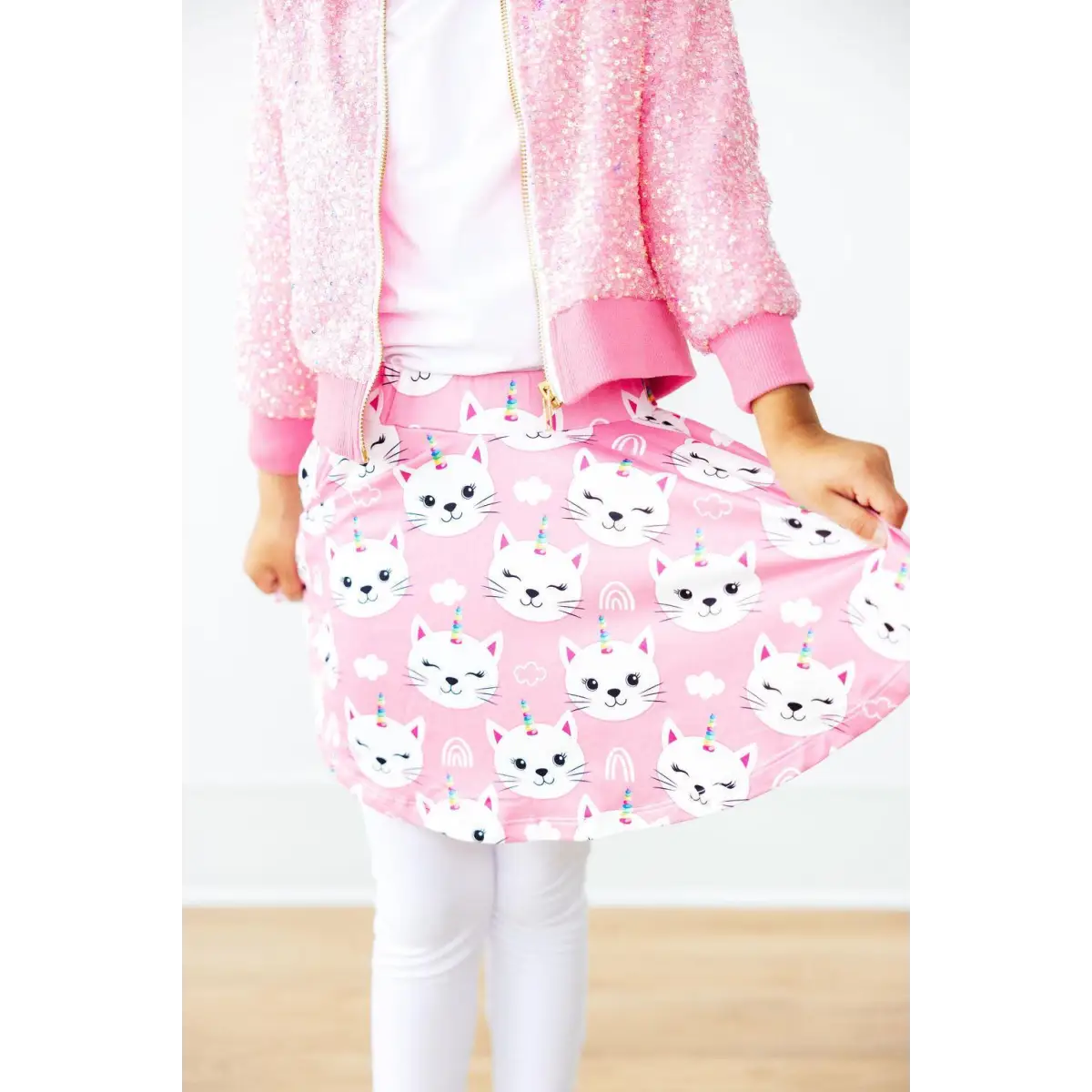 Unicorn Kitties Twirl Skirt with Leggings - Mila & Rose ®