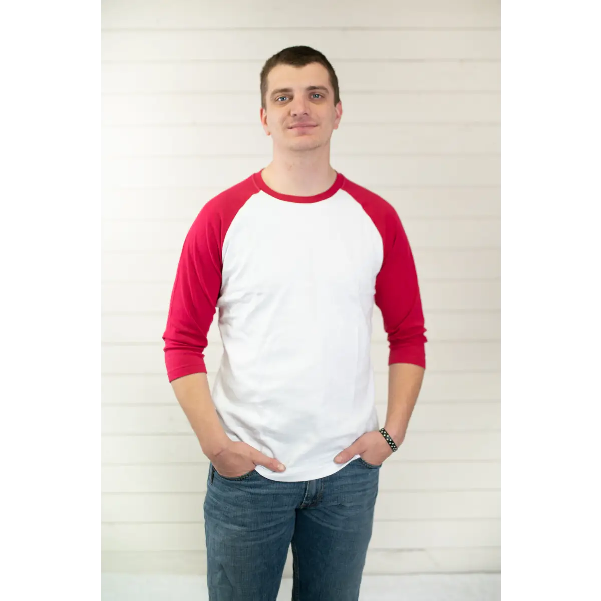 Unisex Adult Raglans - Crimson / XS - ARB Blanks