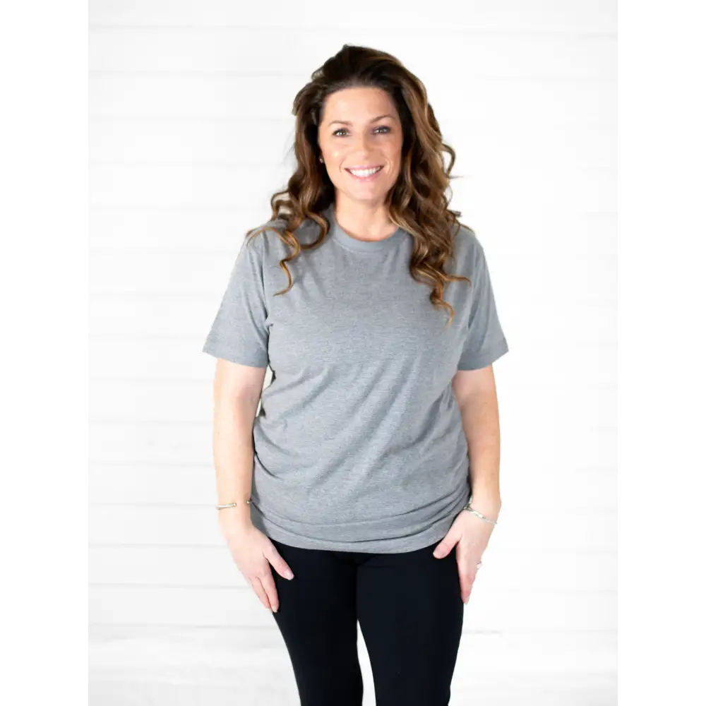 Unisex Adult Short Sleeve Shirts - Heather Grey / XS - ARB Blanks