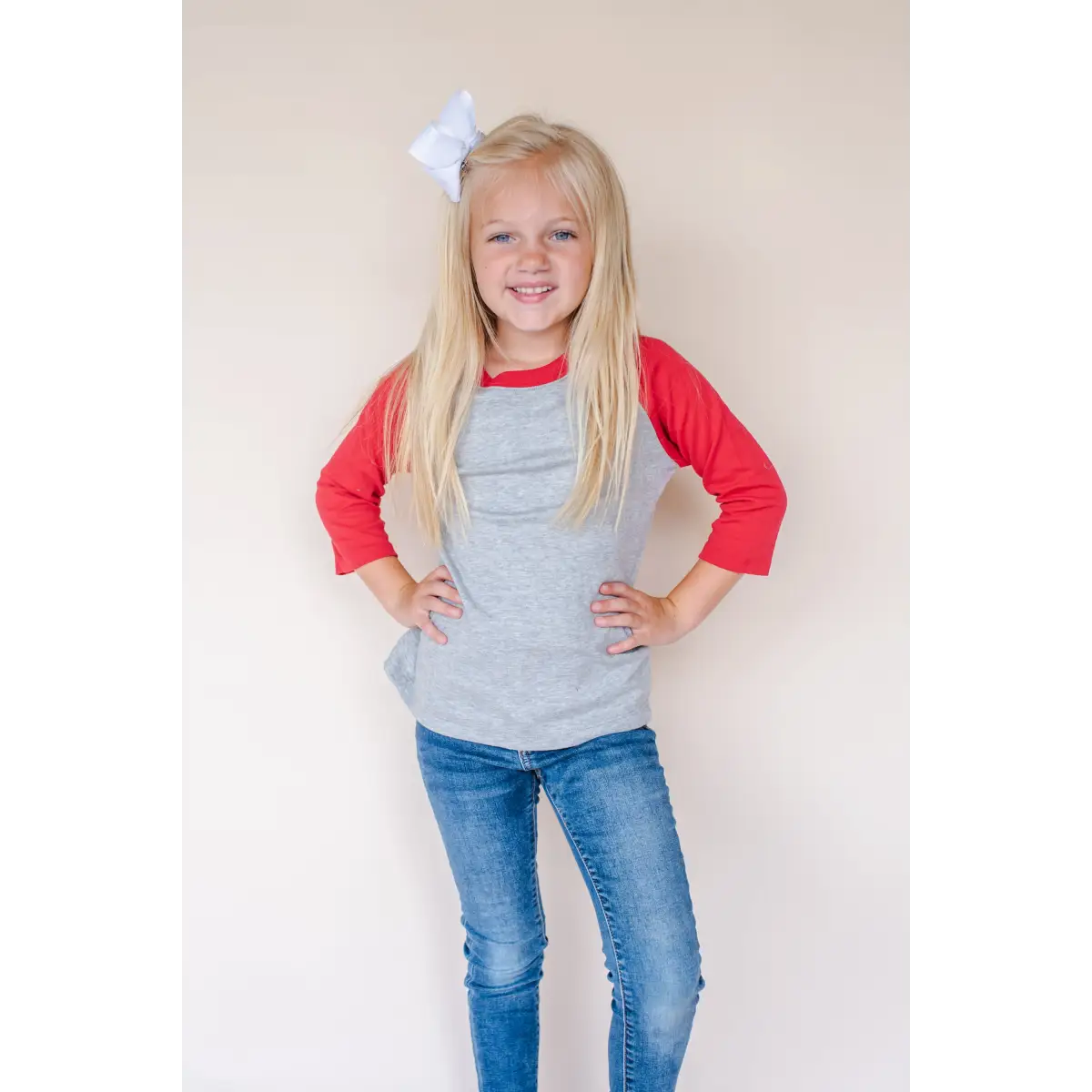 Unisex Raglan Shirt with Grey Body (12M-Toddler) - ARB Blanks