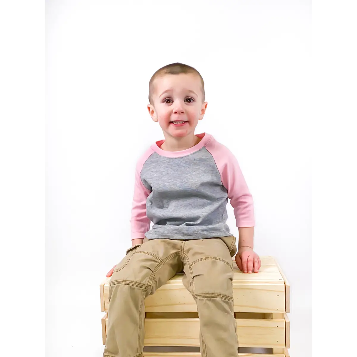 Unisex Raglan Shirt with Grey Body (12M-Toddler) - ARB Blanks