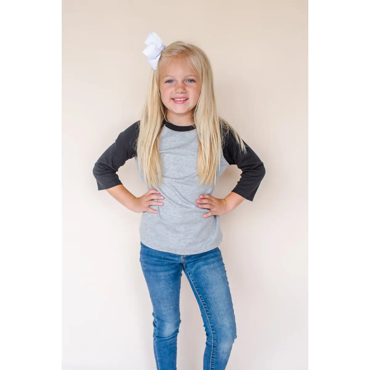 Unisex Raglan Shirt with Grey Body (12M-Toddler) - ARB Blanks