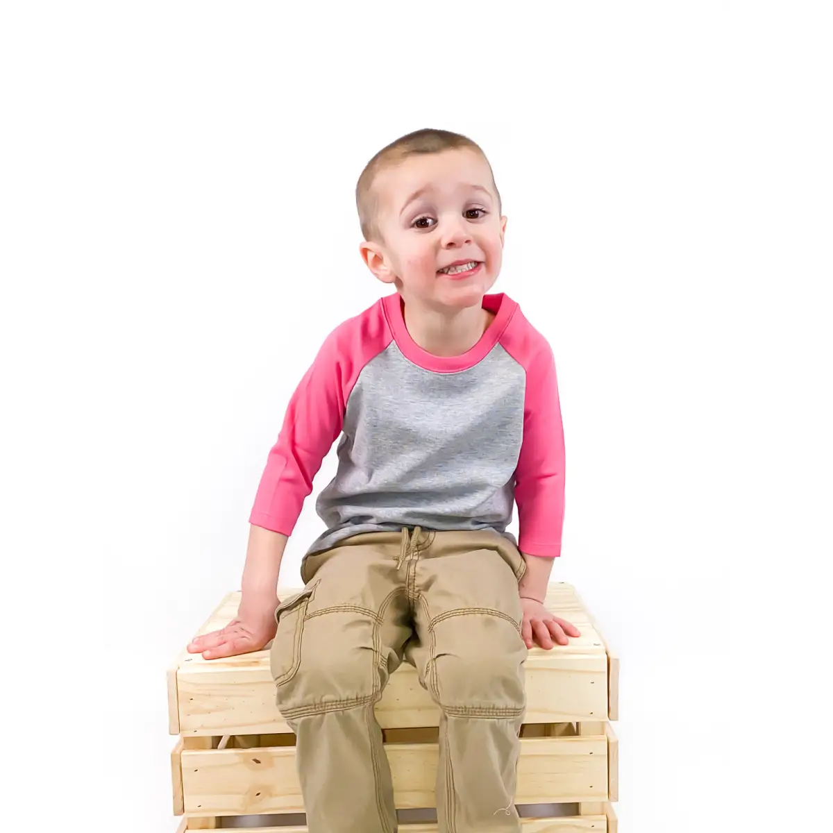 Unisex Raglan Shirt with Grey Body (12M-Toddler) - ARB Blanks