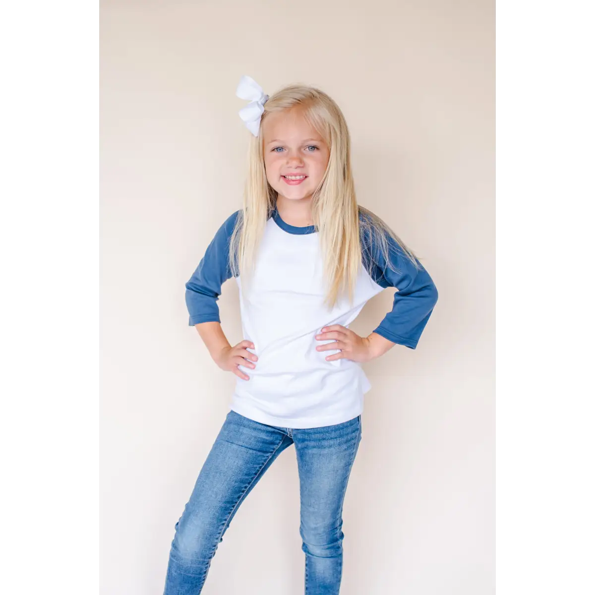 Unisex Raglan Shirt with White Body (12M-Toddler) - ARB Blanks