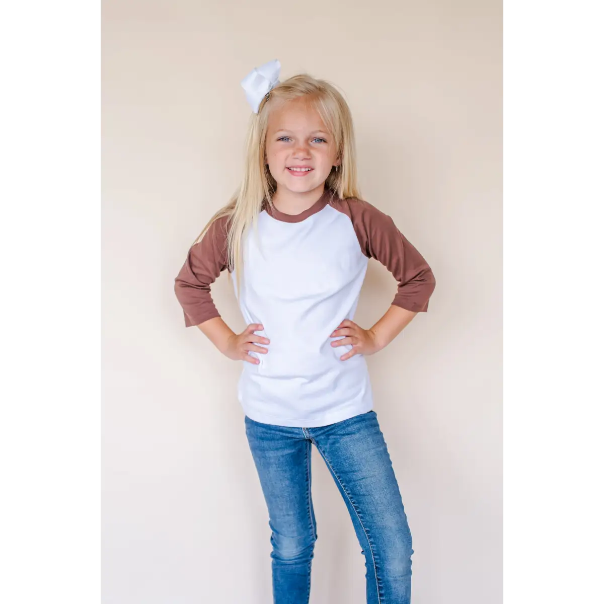 Unisex Raglan Shirt with White Body (12M-Toddler) - ARB Blanks