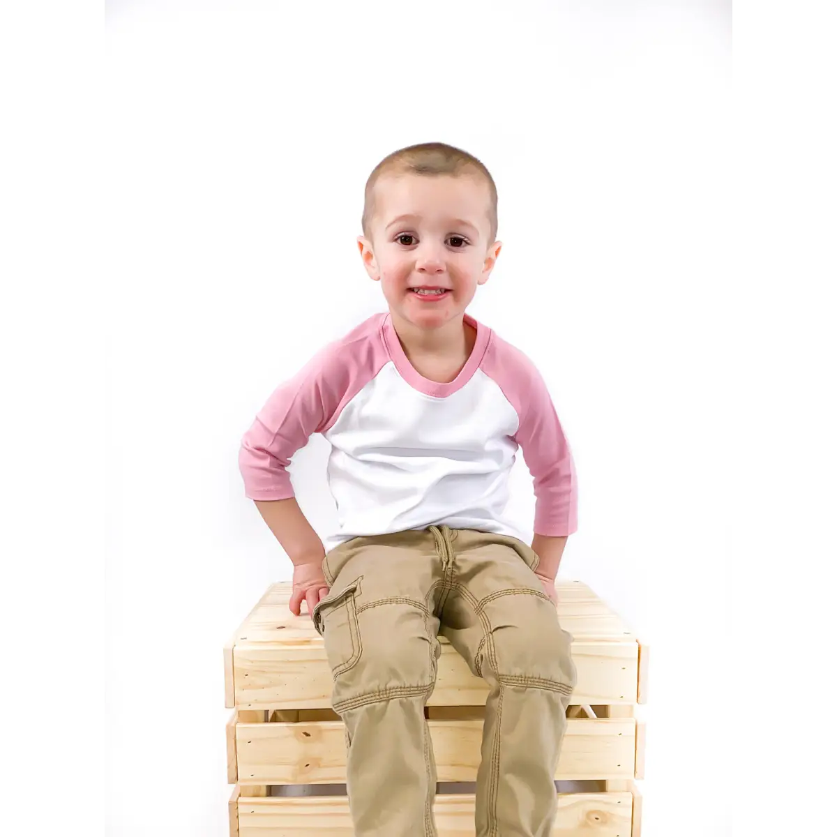 Unisex Raglan Shirt with White Body (12M-Toddler) - ARB Blanks
