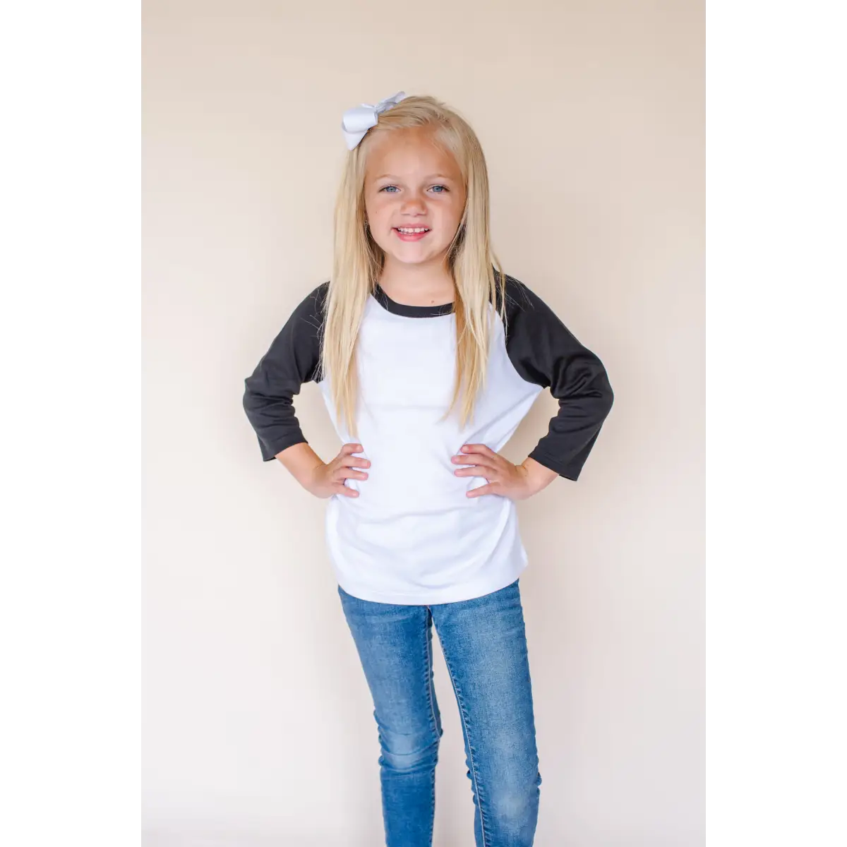 Unisex Raglan Shirt with White Body (12M-Toddler) - ARB Blanks