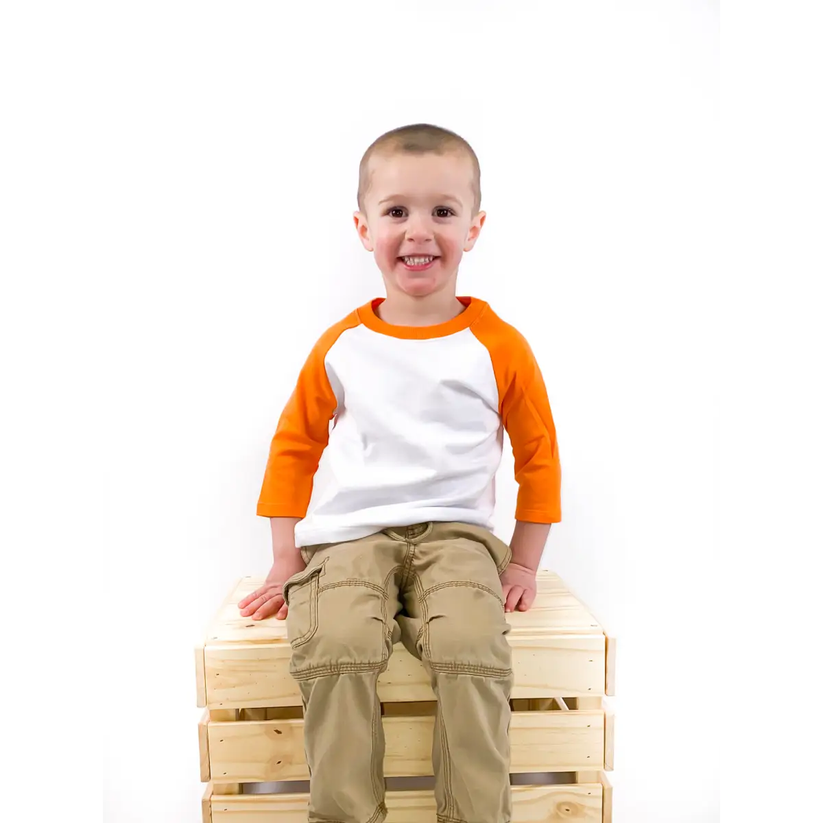 Unisex Raglan Shirt with White Body (12M-Toddler) - ARB Blanks
