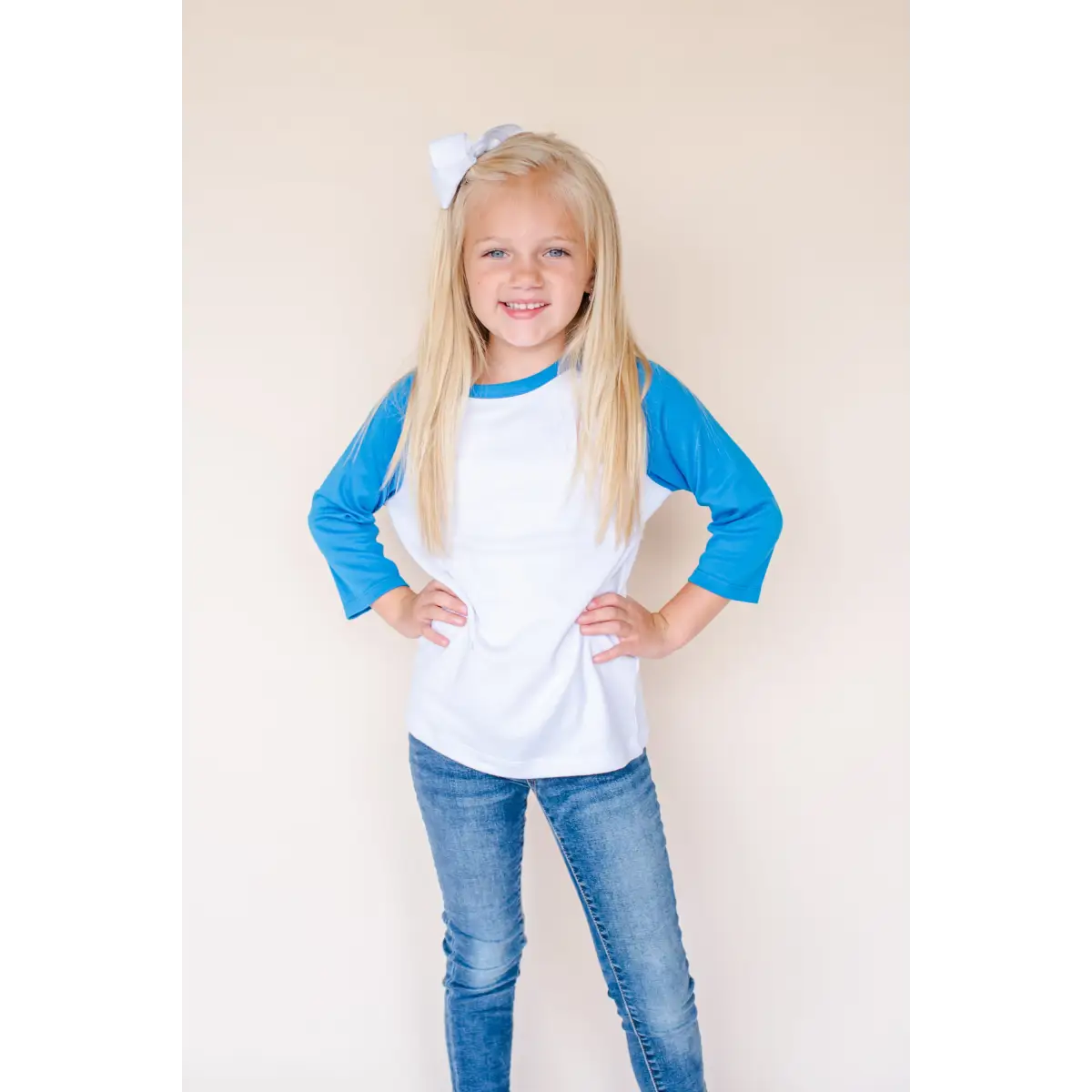 Unisex Raglan Shirt with White Body (12M-Toddler) - ARB Blanks