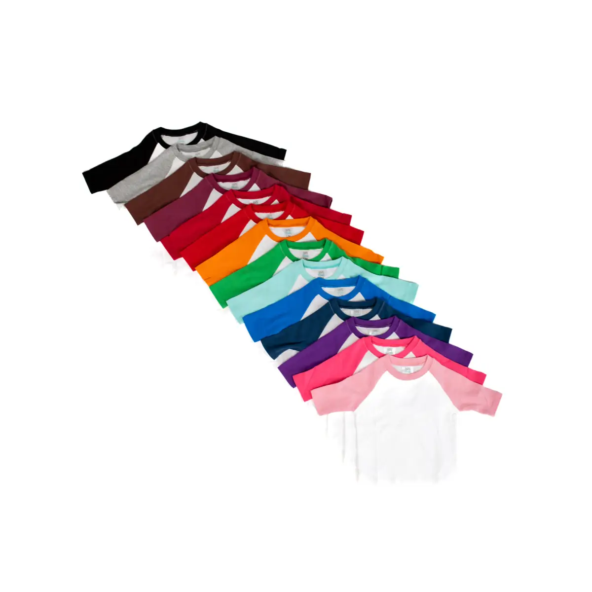 Unisex Raglan Shirt with White Body (12M-Toddler) - ARB Blanks