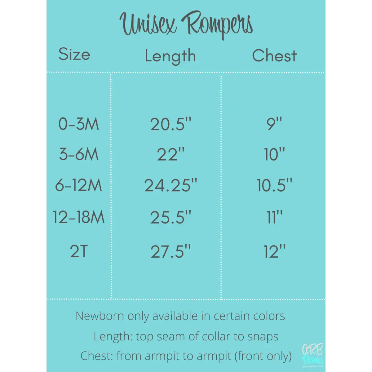 Unisex Short Sleeve Rompers - ARB Blanks