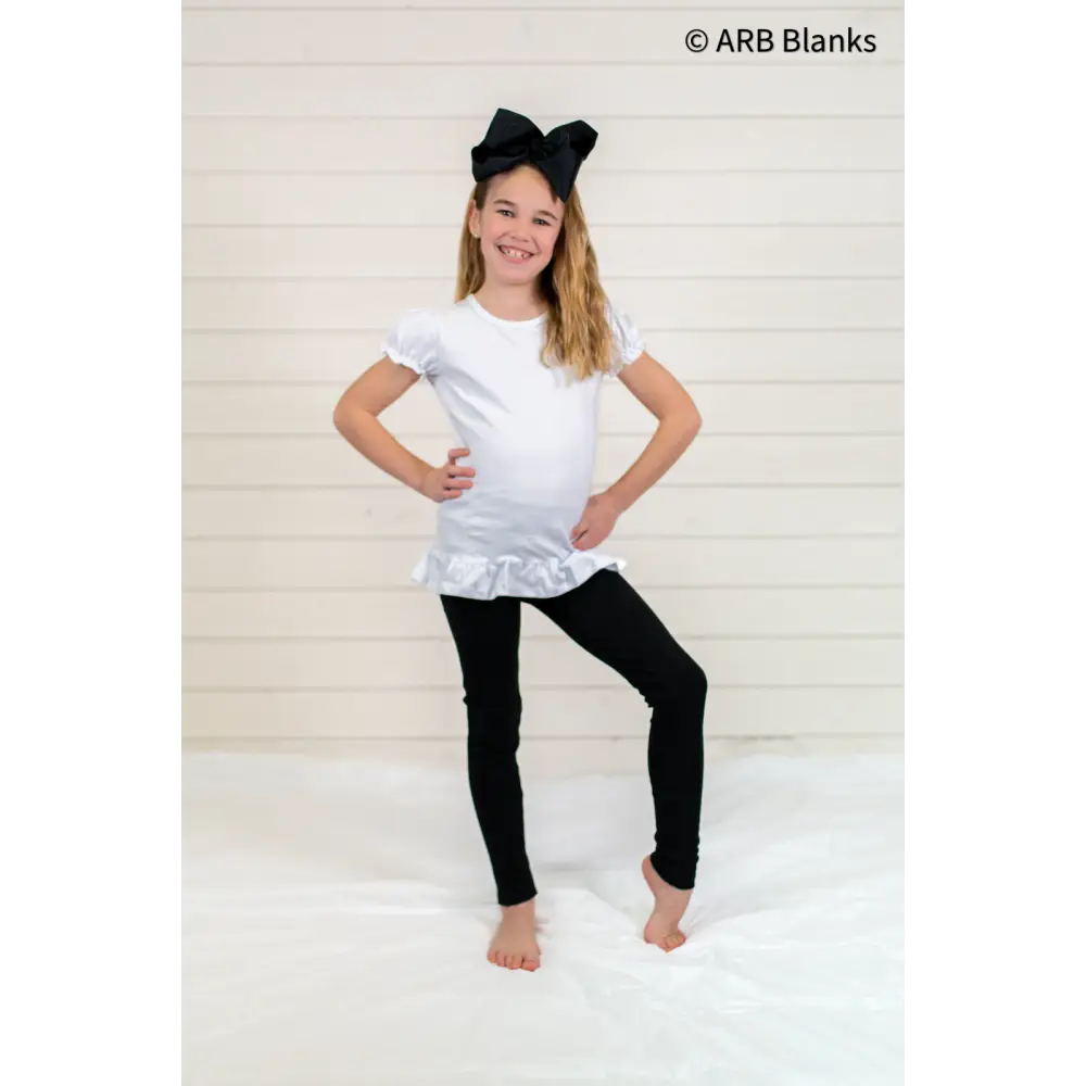 Unisex Solid Leggings - Black / 12M - ARB Blanks