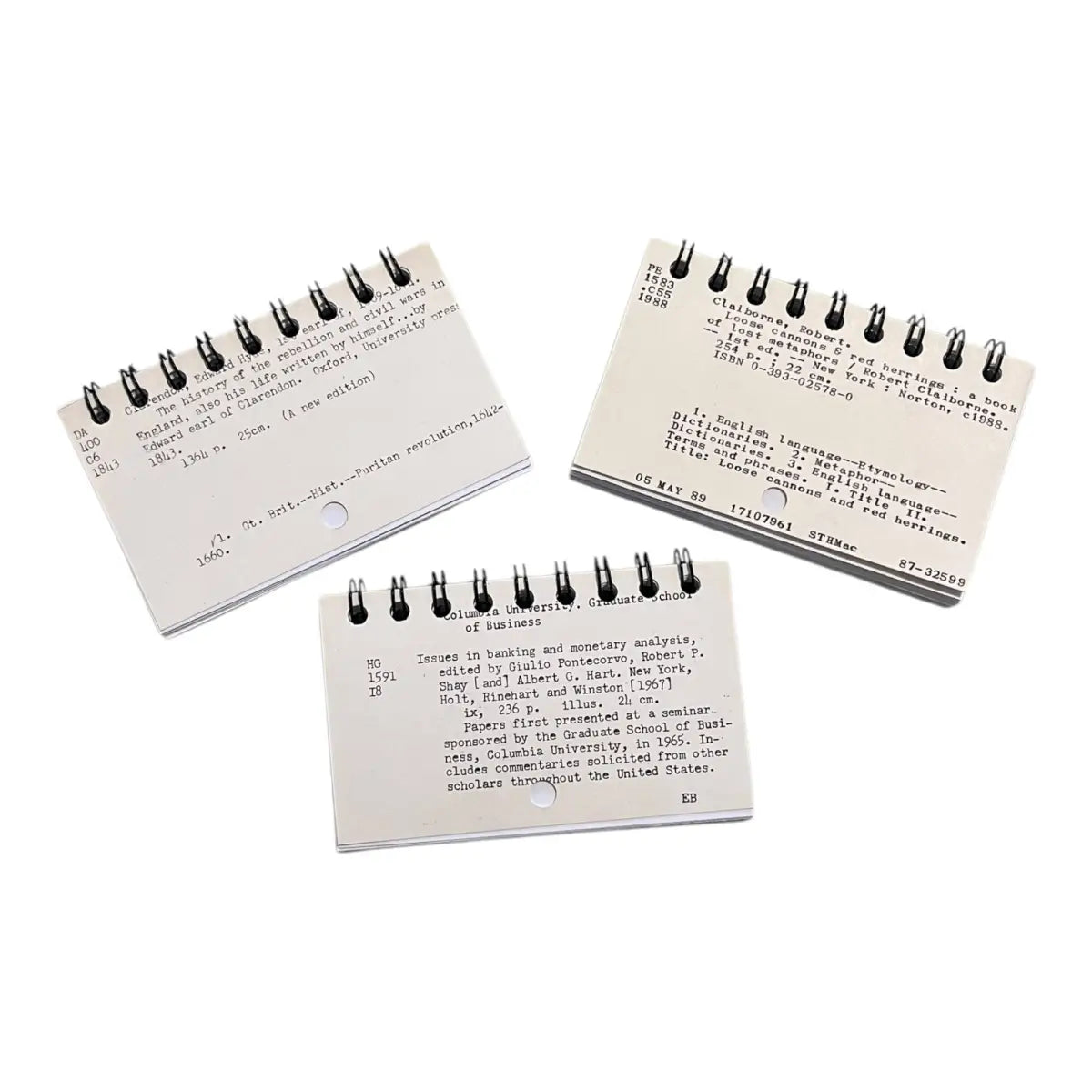 Upcycled Library Themed Mini Bullet Journal - StuckOnU Art