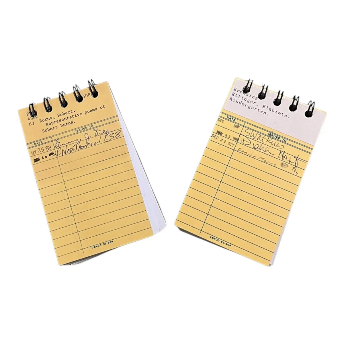 Upcycled Library Themed Mini Bullet Journal - StuckOnU Art