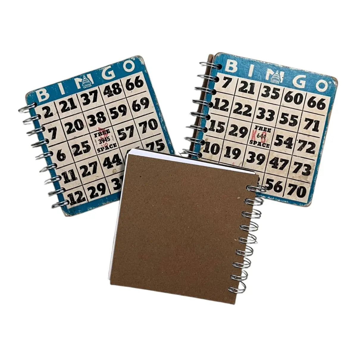 Vintage Bingo Card Journal - Upcycled and Handmade - StuckOnU Art