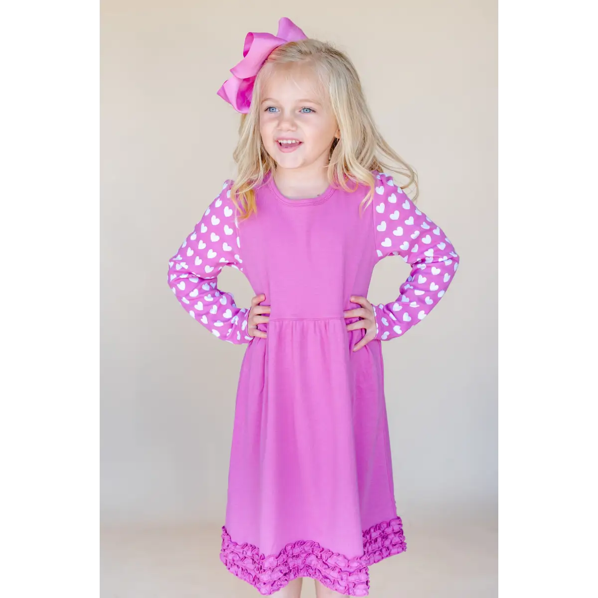 Valentine’s Dresses - Rose with Heart Sleeve / 12M - ARB Blanks