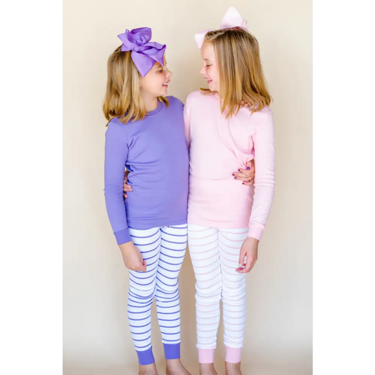 Valentine’s Striped Kids Pajamas - ARB Blanks