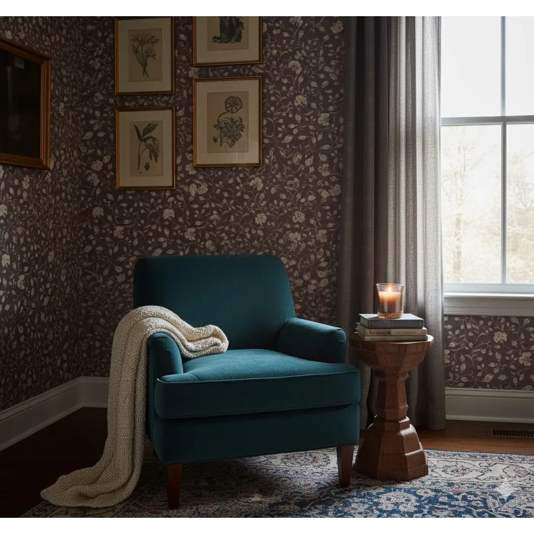 Vallie Wallpaper - Flowers - by Danelys Sidron - Loomwell Home Goods