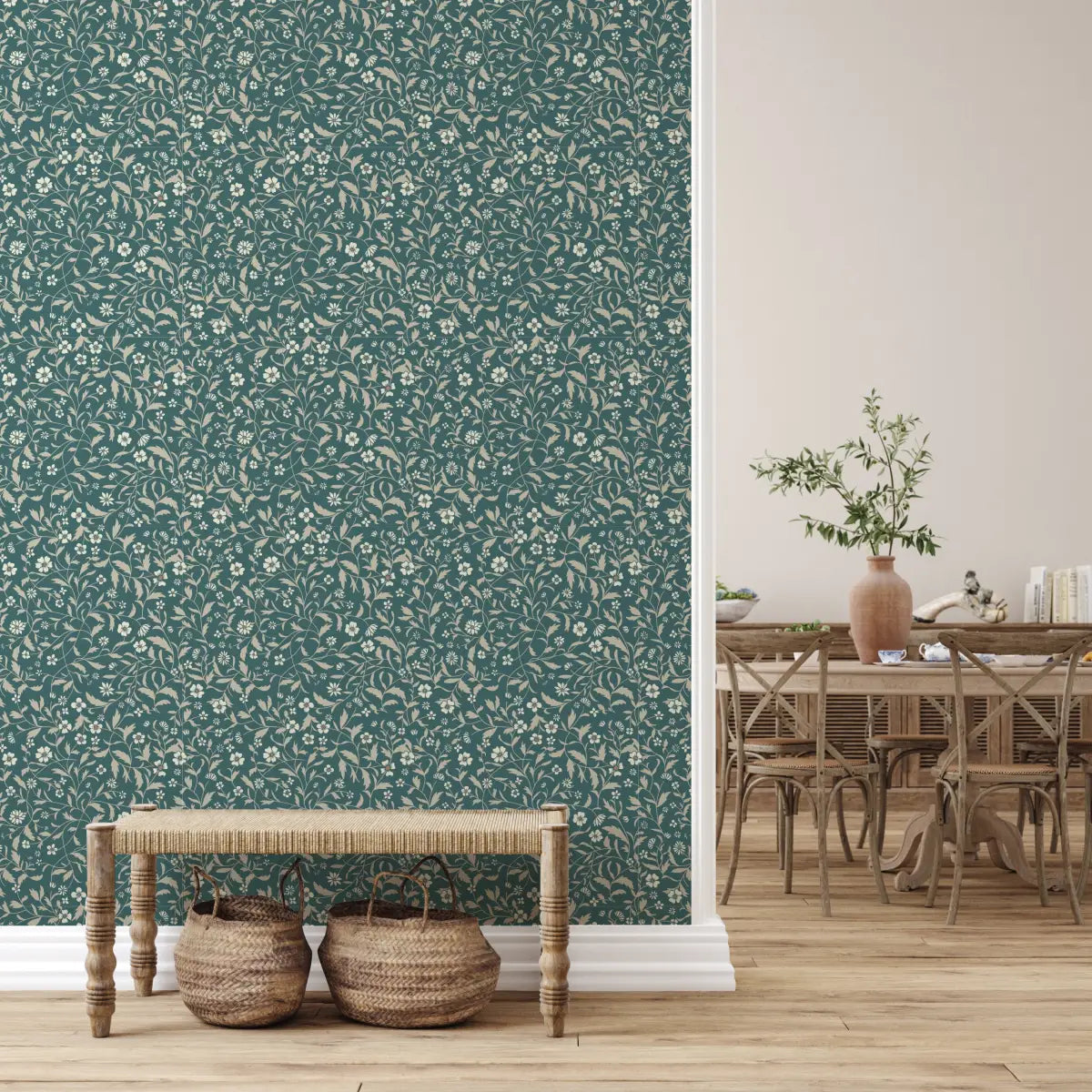 Vallie Wallpaper - Flowers - by Danelys Sidron - Loomwell Home Goods