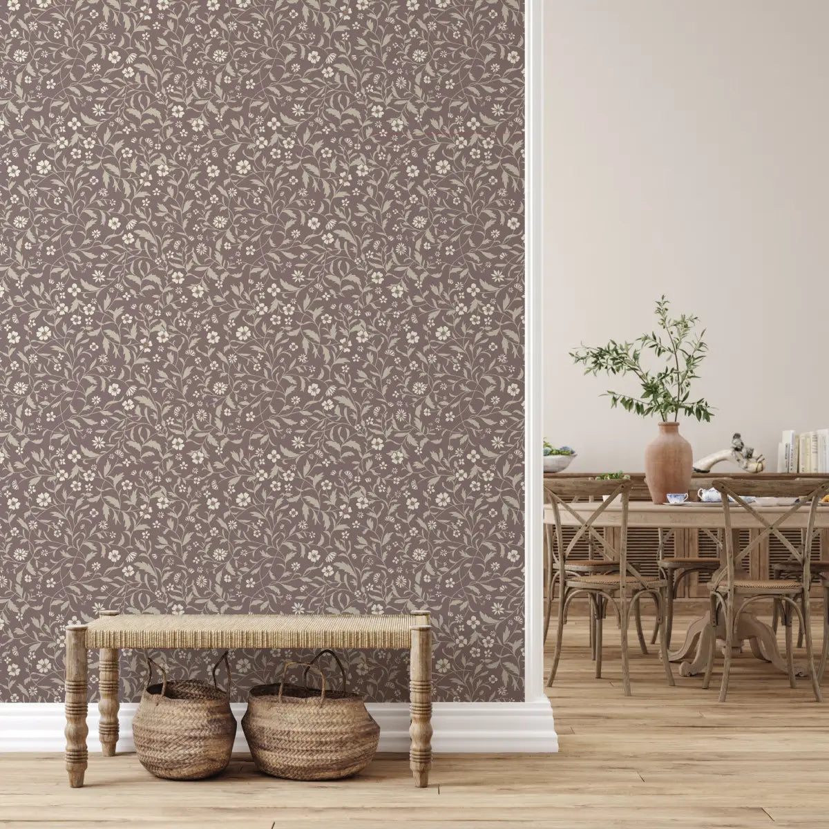 Vallie Wallpaper - Flowers - by Danelys Sidron - Loomwell Home Goods