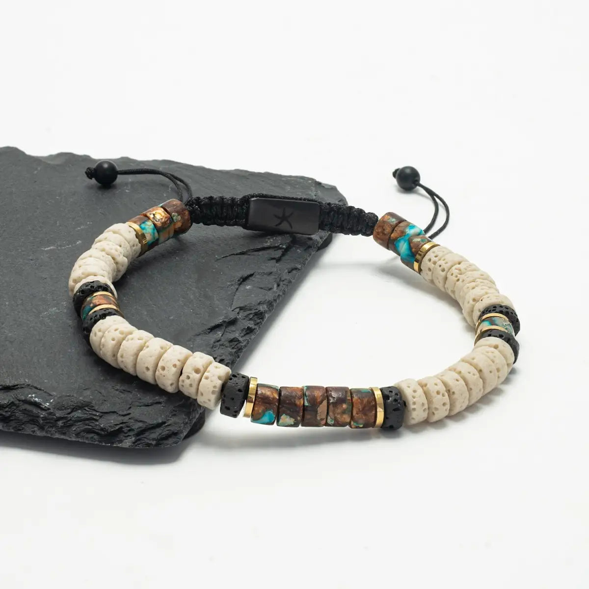 Vanguard Lava Bead Men’s Bracelet - Starfish Project