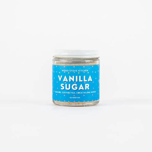 Vanilla Sugar in Jar - Wood Stove Kitchen