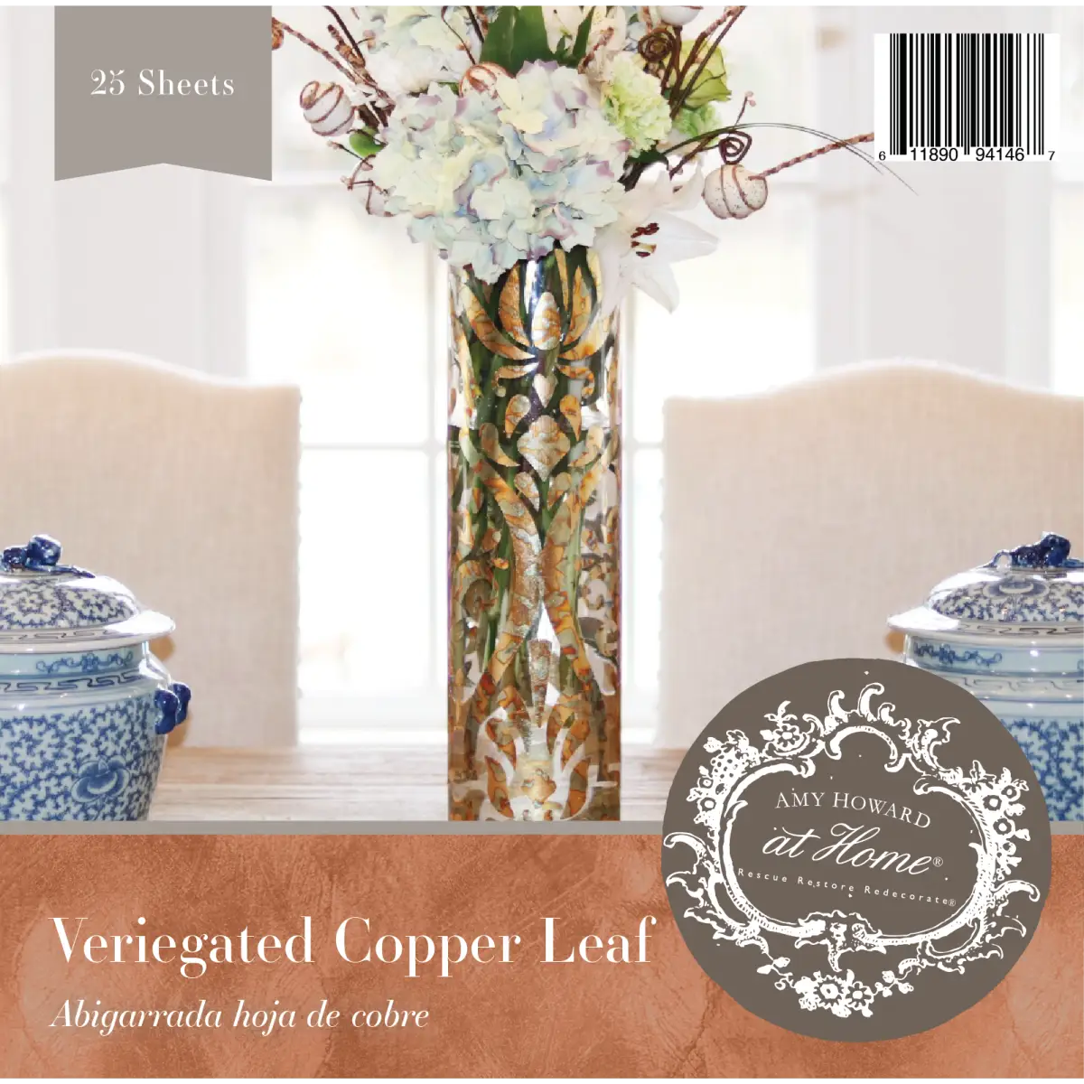 Variegated Copper Leaf Foil - Amy Howard At Home
