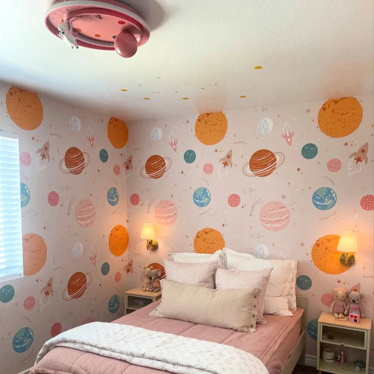 Venus Wallpaper - Planets in Space for Kids - by Antonela Fulir - Loomwell Home Goods
