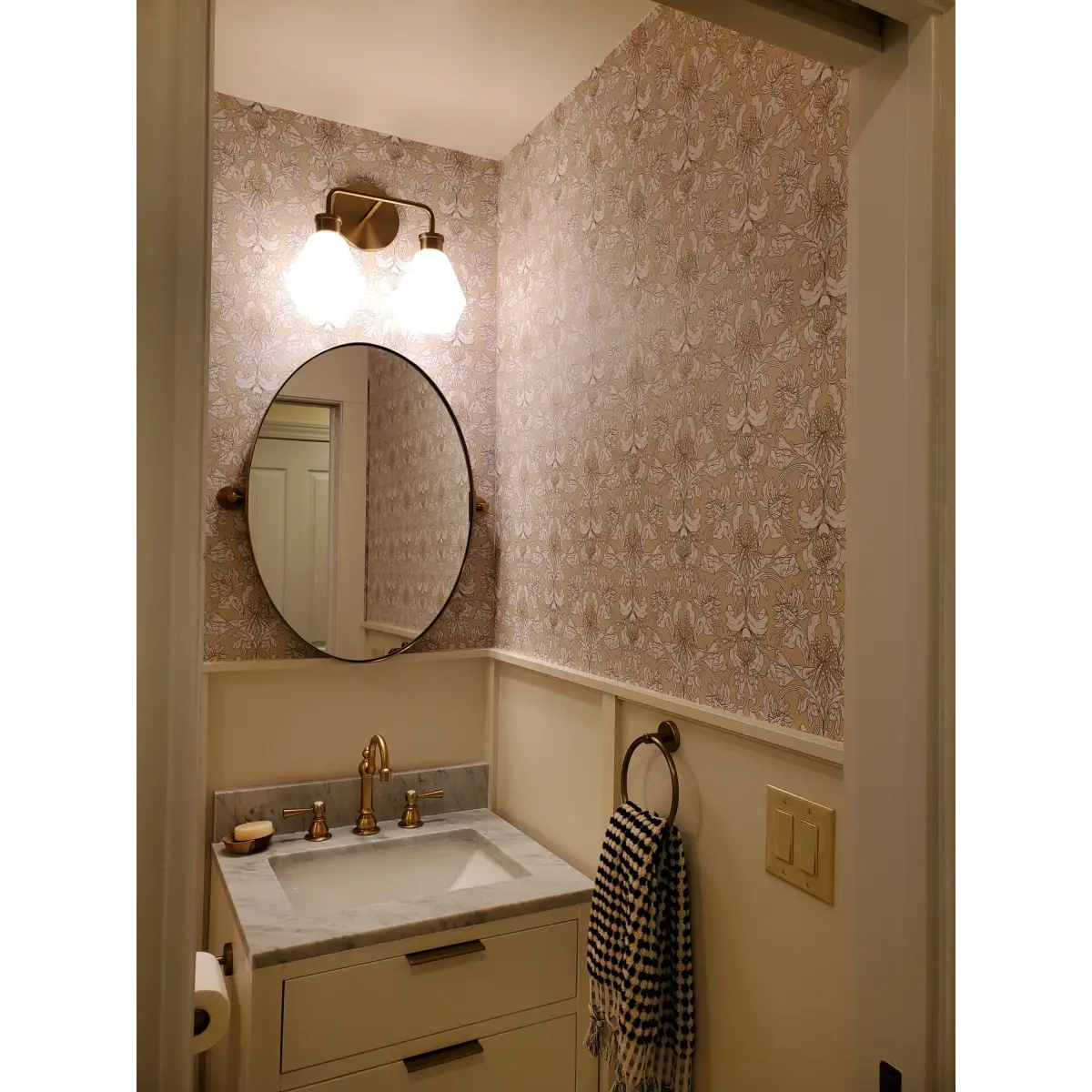 Vera Wallpaper - Botanical Detailed Drawings - by Grateful Artsy Soul - Loomwell Home Goods