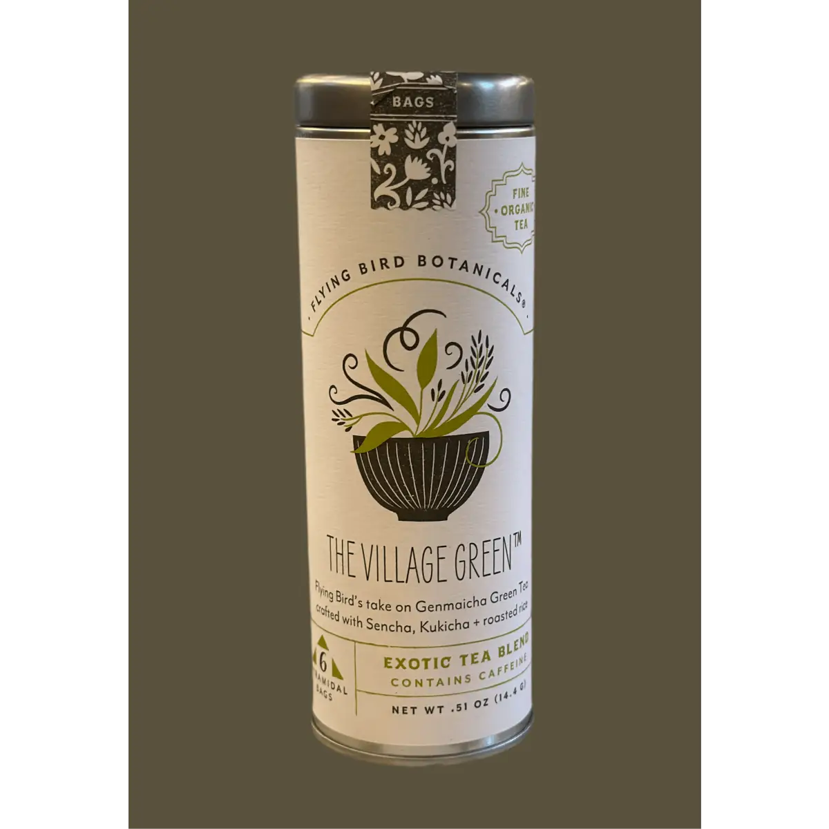 The Village Green – 6 Tea Bag Tin - Flying Bird Botanicals
