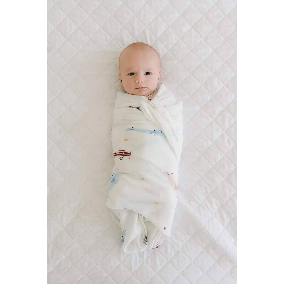 Vintage Airplanes Muslin Swaddle Blanket - Harp Angel Boutique