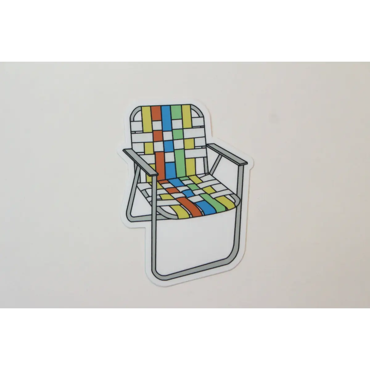 Vintage Aluminum Lawn Chair Magnet - Multicolor - Extremely Retro