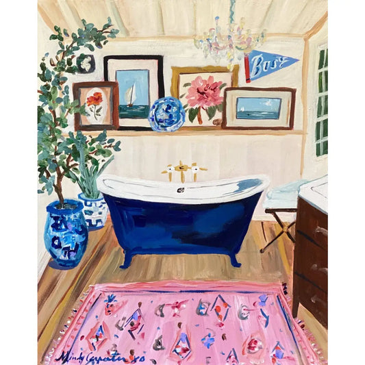 Postcard - Vintage Bathtub - Carpe Diem Papers