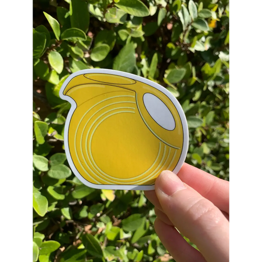 Vintage Fiestaware Yellow Pitcher Magnet - Extremely Retro