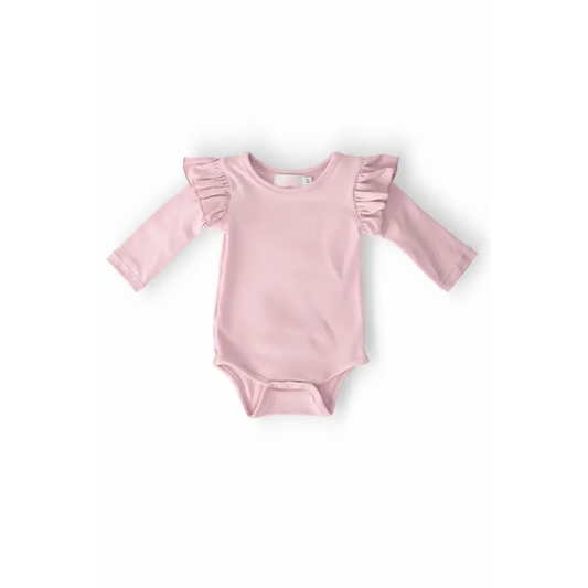 Vintage Pink L/S Flutter Bodysuit - Mila & Rose ®