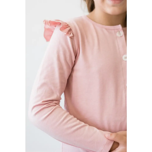 Vintage Pink Ruffle Cardigan - Mila & Rose ®