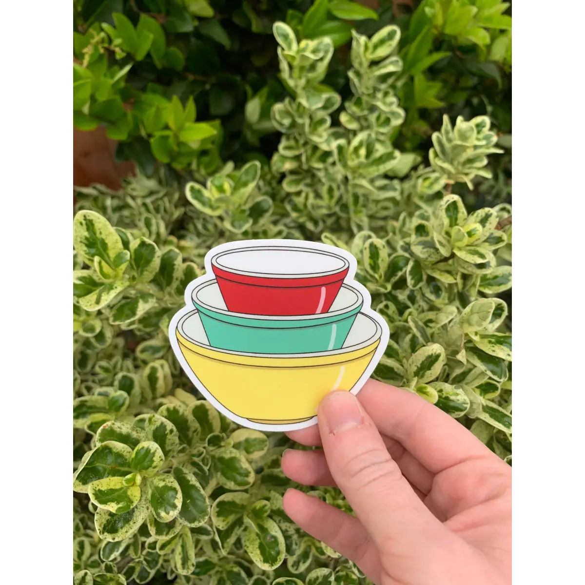 Vintage Pyrex Mixing Bowls Magnet - Extremely Retro