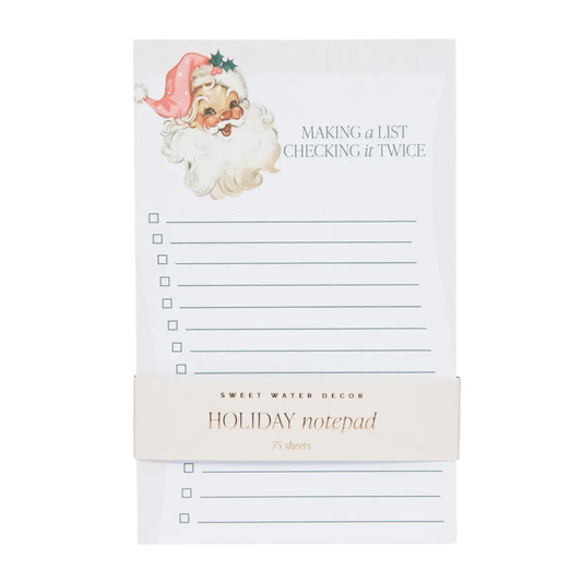 Vintage Santa Notepad - Sweet Water Decor