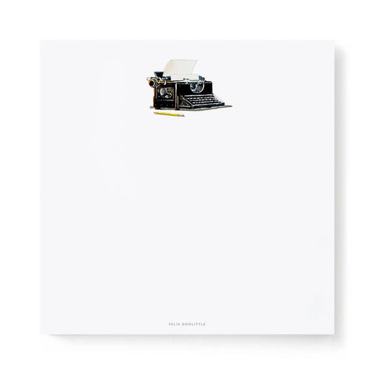 Notepad - Vintage Typewriter - 6x6 - Felix Doolittle