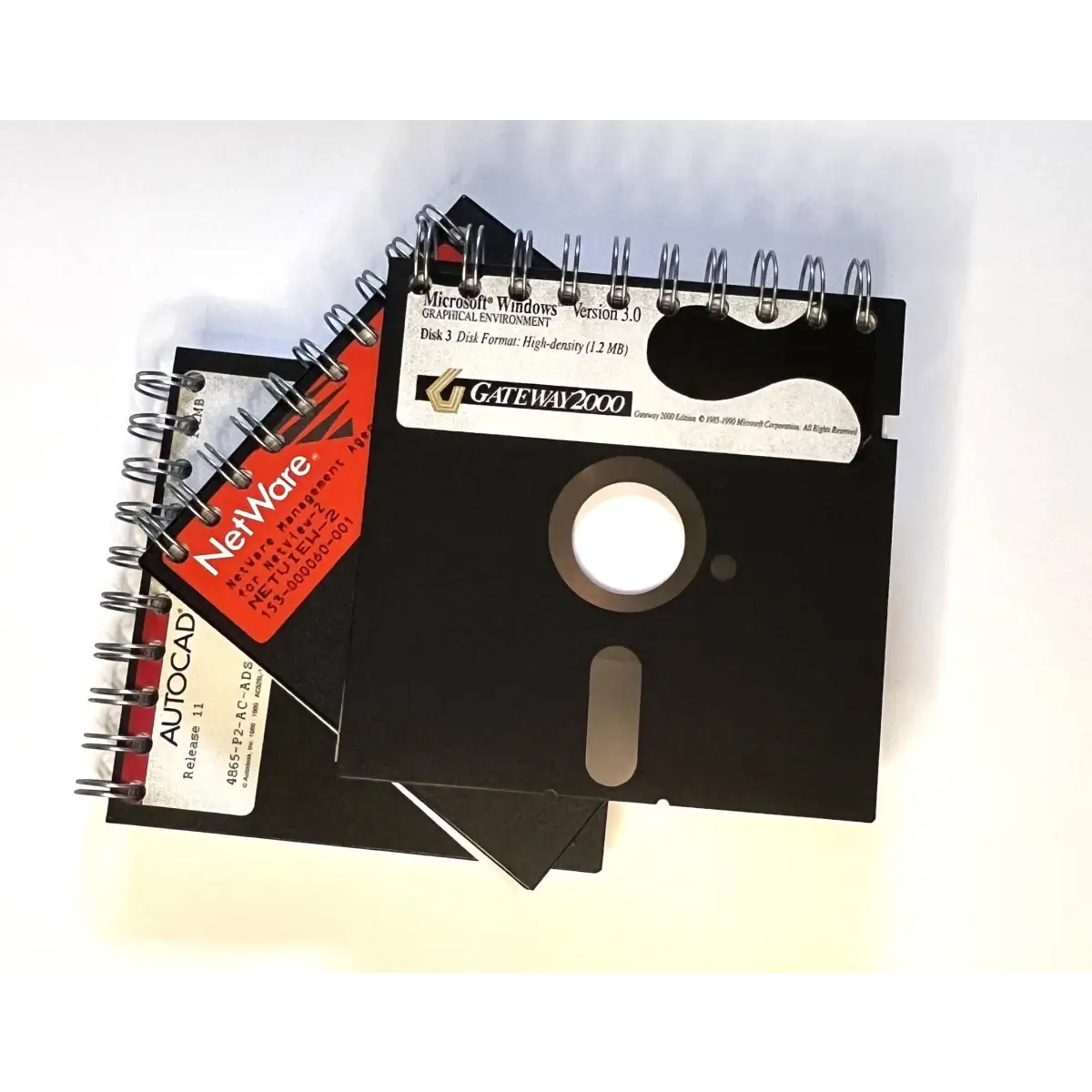 Vintage Upcycled Floppy Disk Journal - Floppy Disk Journal - StuckOnU Art